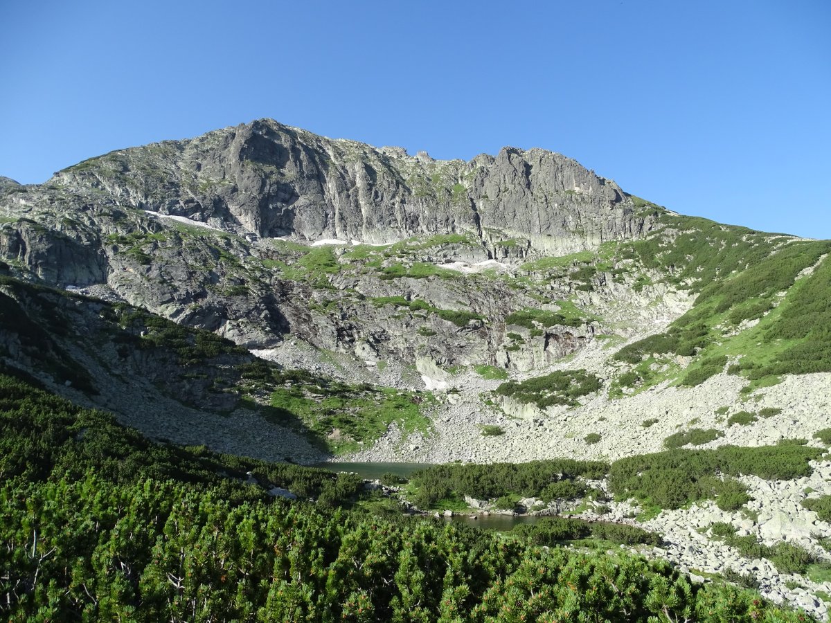 Поглед от север към Северната стена на вр. камилата