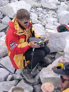 Бабанов в базовия лагер под Меру пик