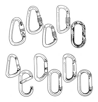 Фигура 4.6 Различни видове карабинери