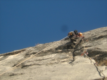 Сн. 4: Мулето по пасажното (6-о) въже