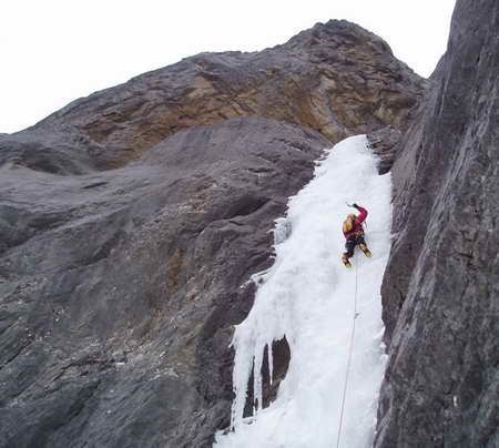 Славински-Бабанов по източната стена на Маунт Кид
