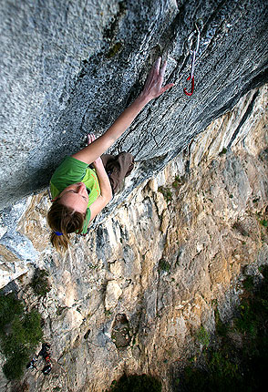 Първо женско изкачване по “Taille fine” (8b+)