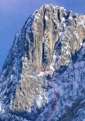 Зимно соло на Пиц д’ Еген