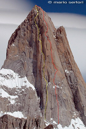 Класически on-sight по източната стена на Фицрой