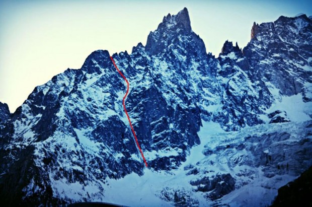 Първо цялостно изкачване по Суперкулоара на Пьотере