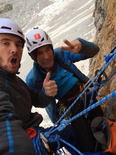 Баща и син по “Тавана на света” в Доломитите