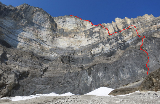 Първо изкачване по източната стена на Маунт Стивън