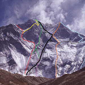 Опит за нов маршрут по южната стена на Лхотце