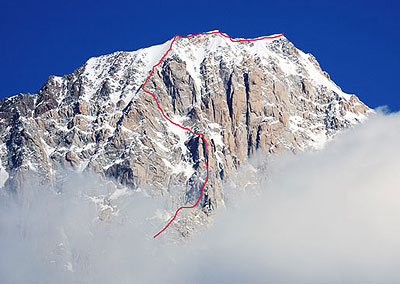 Ули Щек пробяга гребена Инномината