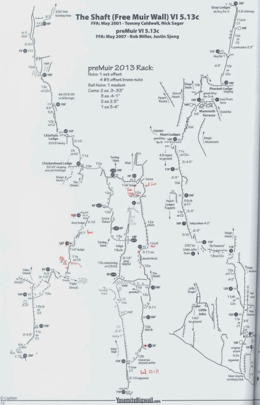 Роби Филипс на класика по “Pre-Muir” (5.13d)