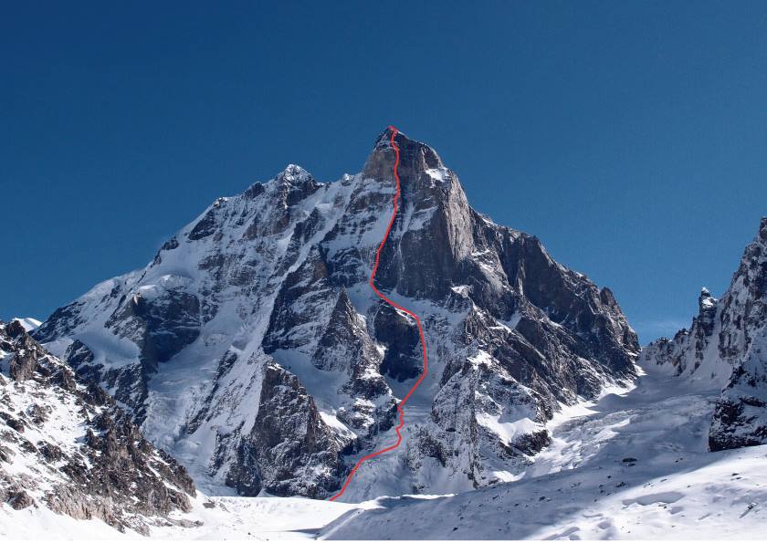 На Ушба в чист алпийски стил