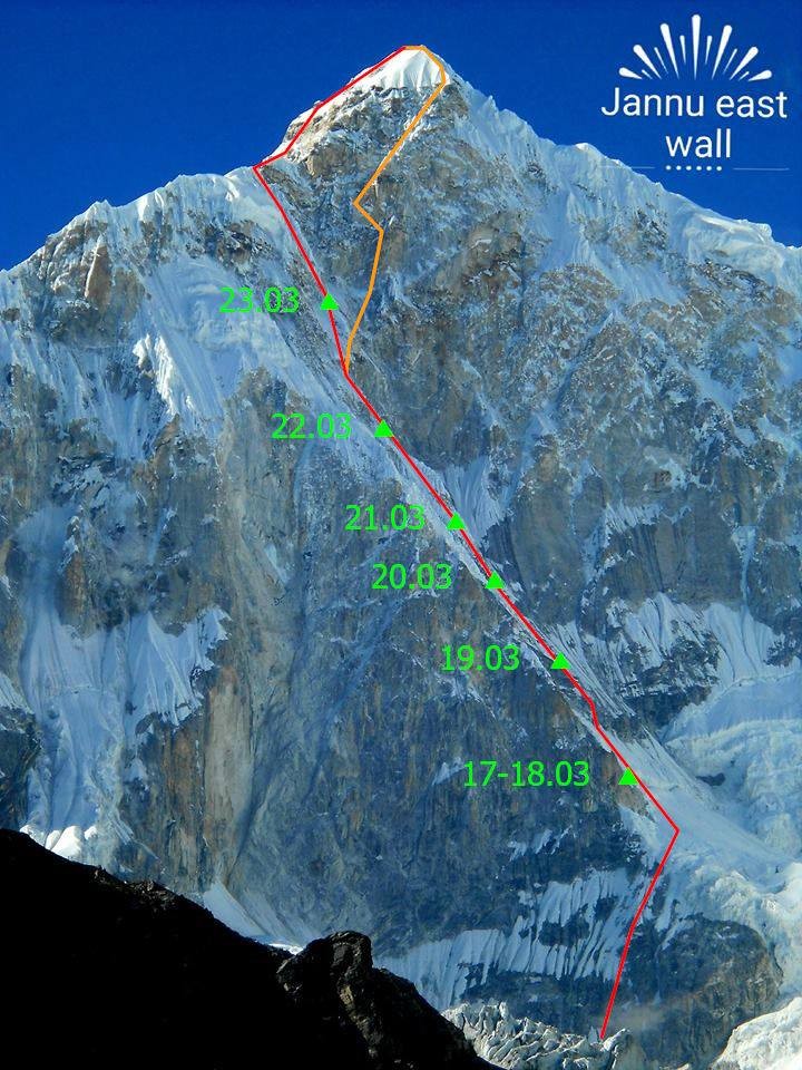 В ход е изкачване на Жану